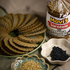 Sărățele cu fenicul și cărbune activ 150g