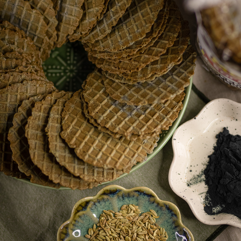 Sărățele cu fenicul și cărbune activ 150g