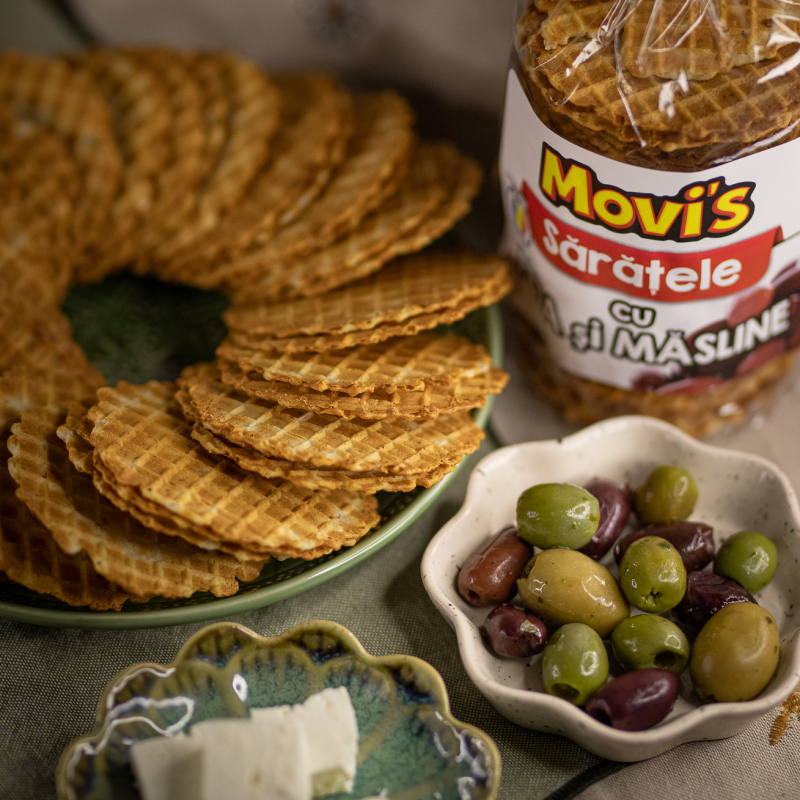 Sărățele cu brânză feta și măsline 150g