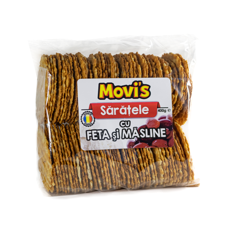 Sărățele cu brânză feta și măsline 400g